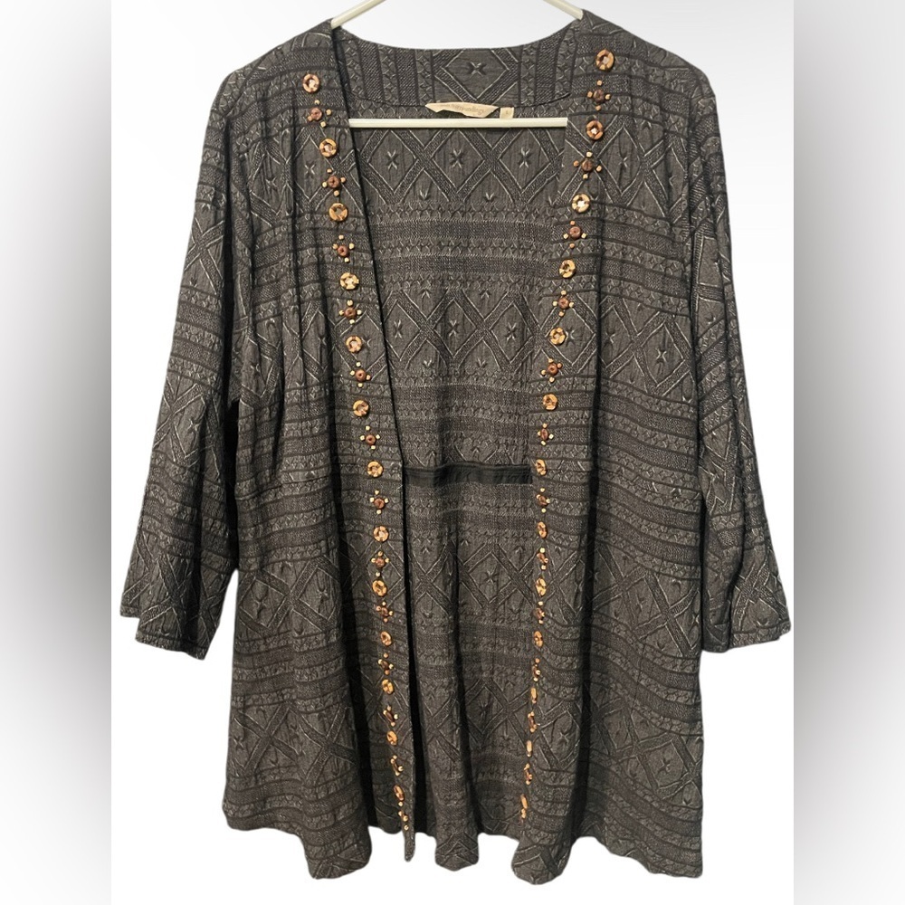 Soft Surroundings cardigan color black size:L